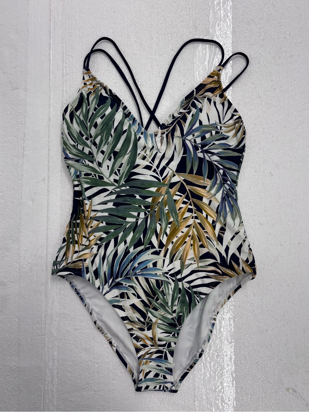 HURLEY Women's Tropical Swimsuit Size X-Large One Piece Bathing Suit NWT strappy - Picture 2 of 8